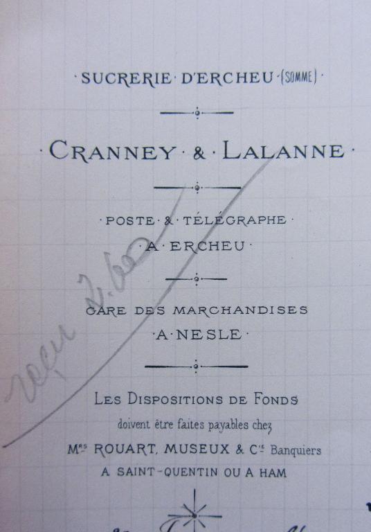 Ancienne sucrerie de betteraves Cranney et Lalanne, puis ancienne râperie de betteraves de la Compagnie Nouvelle des Sucreries Réunies (C.N.S.R.) d'Ercheu, devenue entrepôt agricole Vannoote
