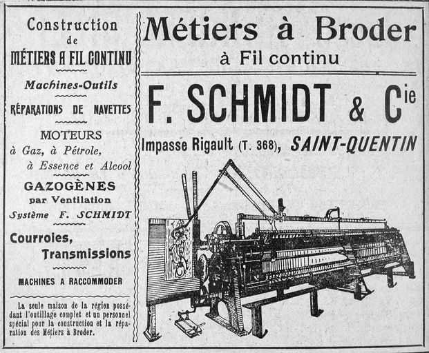Ancienne usine de construction mécanique et métallique F. Schmidt et Cie, puis Etablissements Métallurgiques Boyer (vestiges)