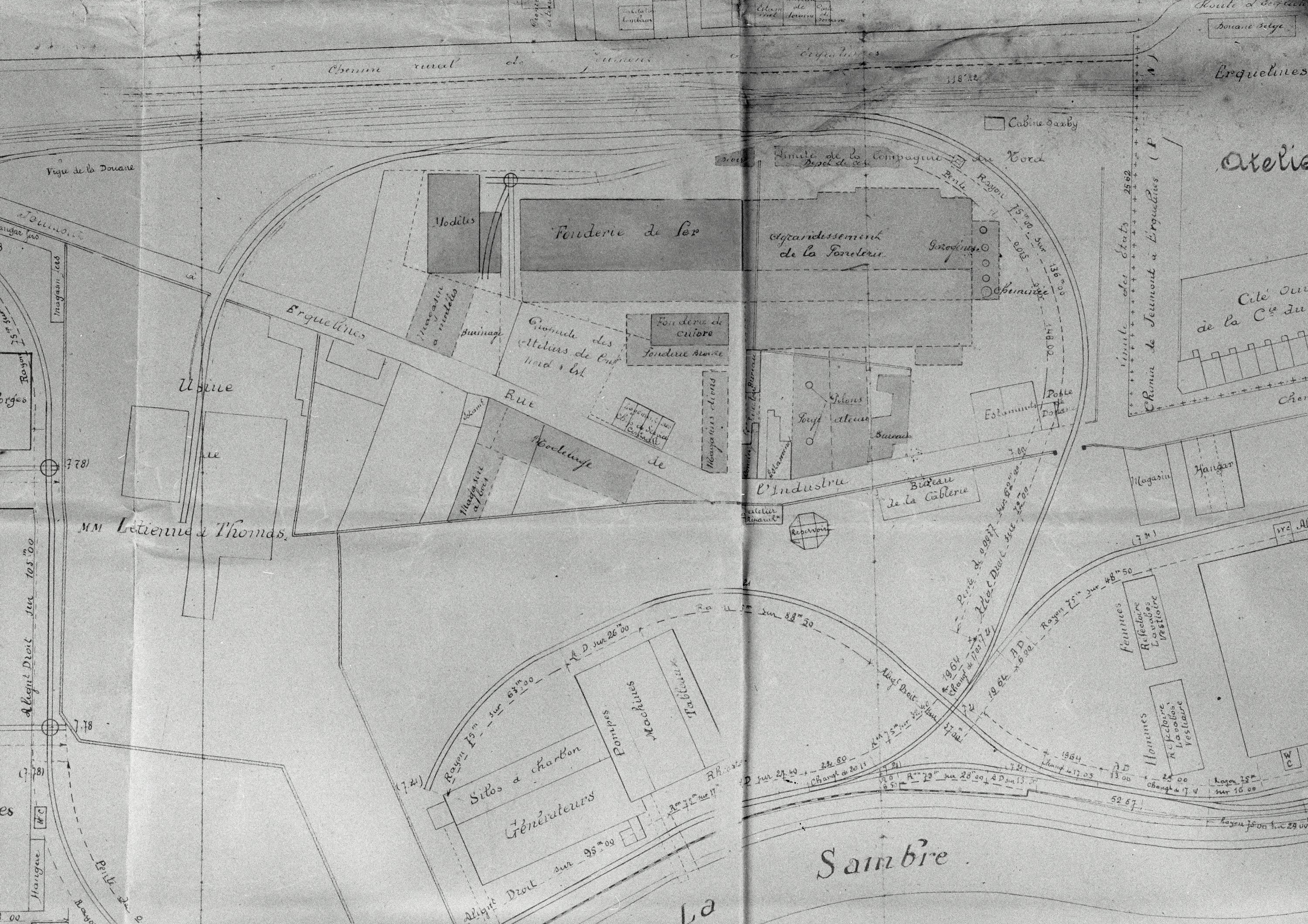 Usine de construction électrique dite Électricité & Hydraulique, puis Société Parisienne pour l'Industrie des chemins de fer et des tramways électriques, puis Jeumont-Schneider Industrie, actuellement Framatome et Naval