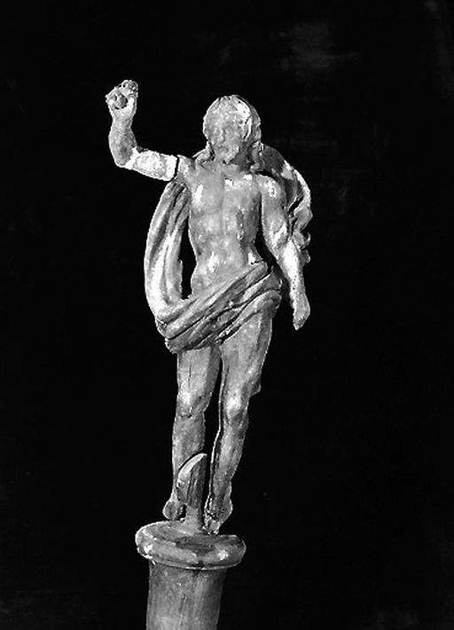 Statue (statuette) : Christ ressuscité bénissant