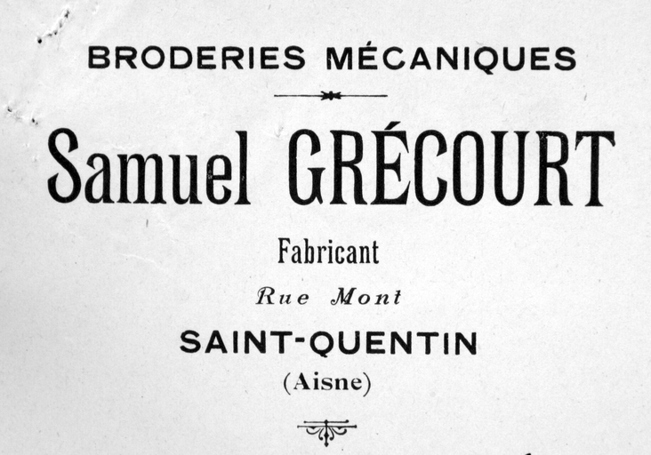 Ancienne broderie mécanique Grécourt, puis broderie mécanique et tissage Auguet, puis Prévot