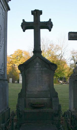 Tombeau (stèle funéraire) de la famille Trancart-Baril