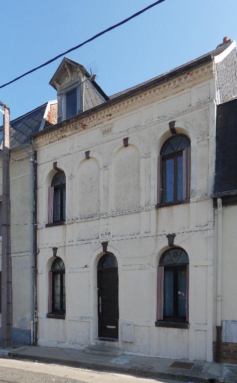 Maison, rue des Fonts-Bénis, datée 1862.