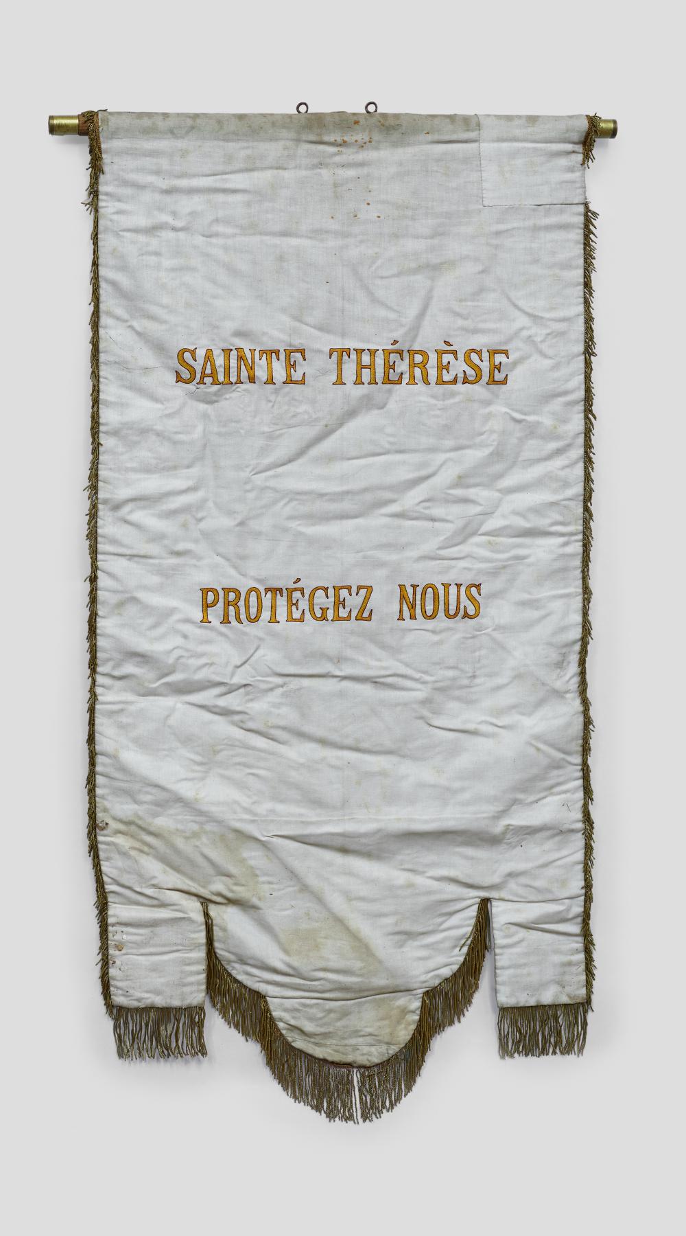 Bannière de procession : Sainte Thérèse de l'Enfant-Jésus (n°1)