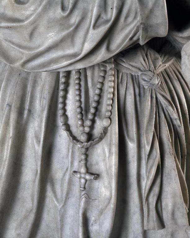 Élément d'un monument funéraire : priant de Madeleine de Crèvecœur (?), dit à tort de l'abbesse Henriette de Lorraine