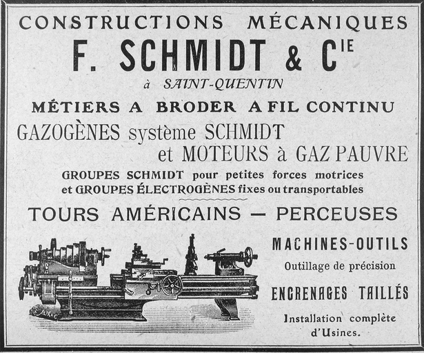 Ancienne usine de construction mécanique et métallique F. Schmidt et Cie, puis Etablissements Métallurgiques Boyer (vestiges)