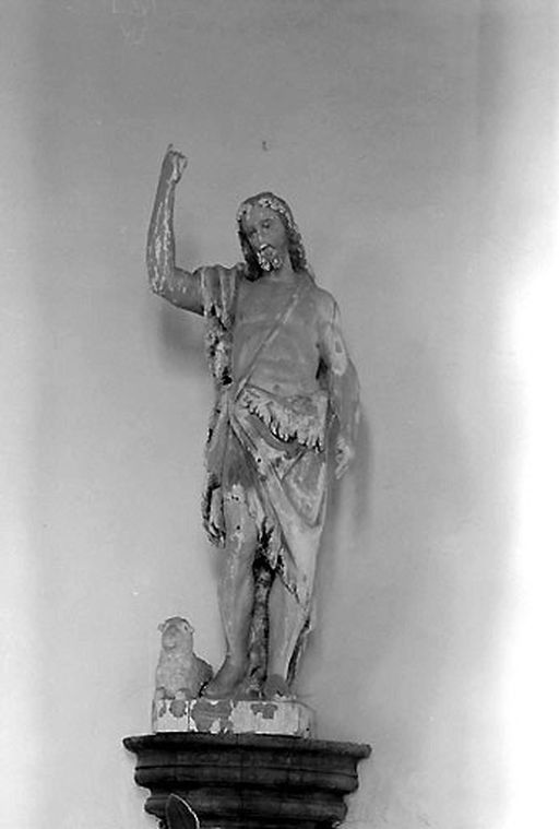 Statue (petite nature) : Saint Jean Baptiste
