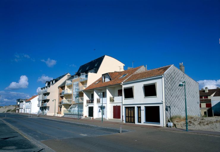 Le front de mer de la station balnéaire de Quend-Plage