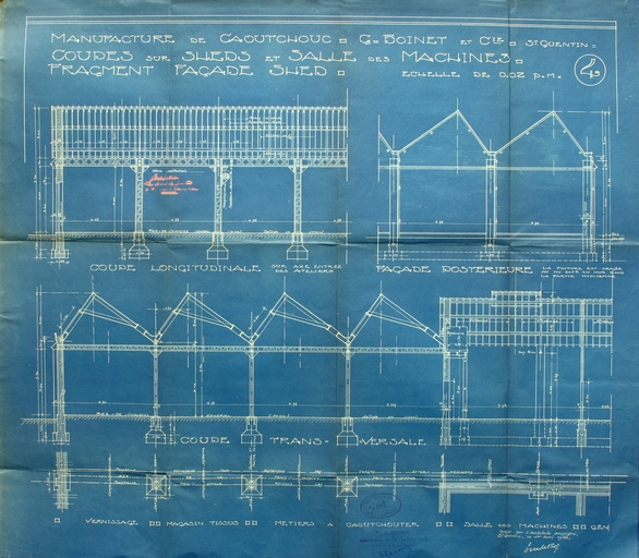 Ancienne usine de caoutchouc Léfébure, Legrand et Cie, puis manufacture Générale de Caoutchouc Veuve Boinet et fils, garage, puis usine de textile non tissé et entrepôt commercial