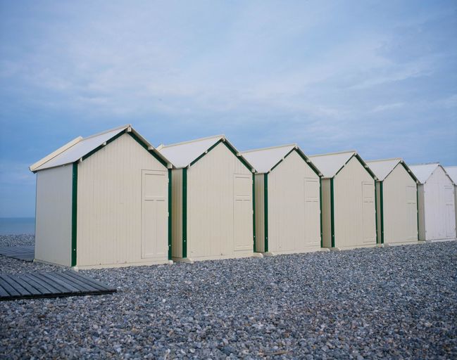 Cabines de bain de la plage de Cayeux-sur-Mer