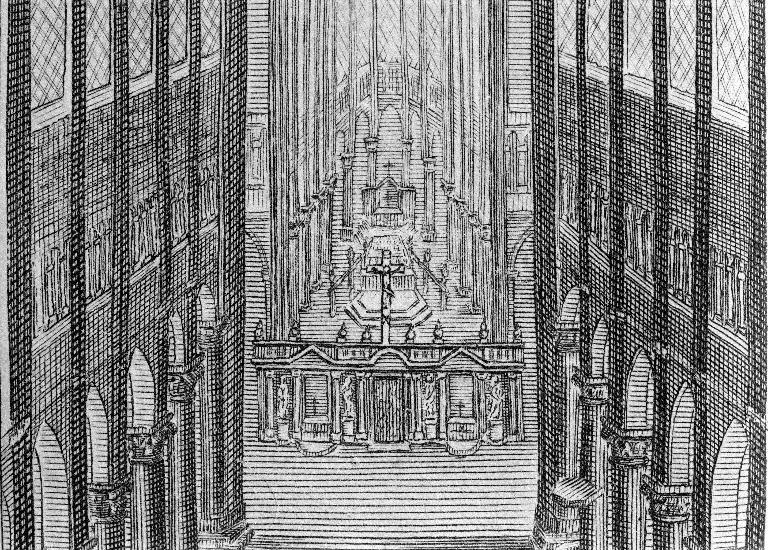 Ensemble des trois jubés successifs de la cathédrale (détruit)