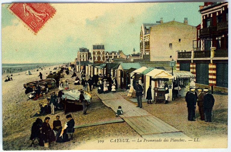 Cabines de bain de la plage de Cayeux-sur-Mer