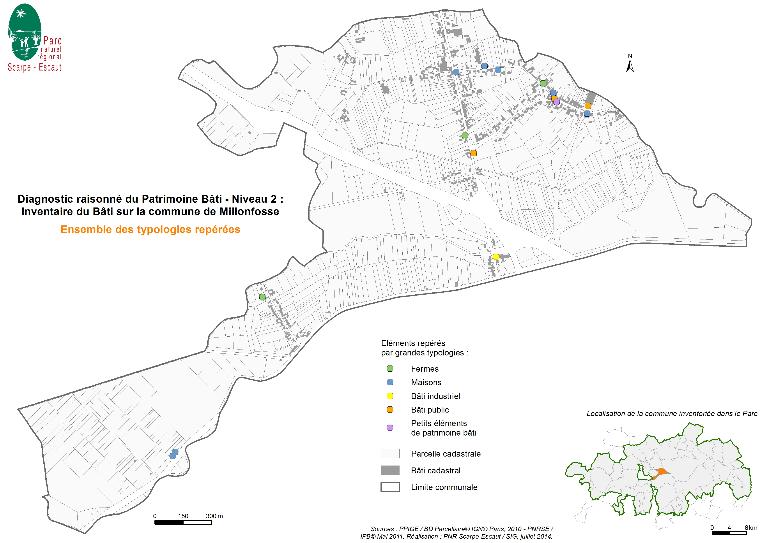 Le territoire communal de Millonfosse