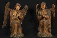 Statuettes en pendant : Anges adorateurs