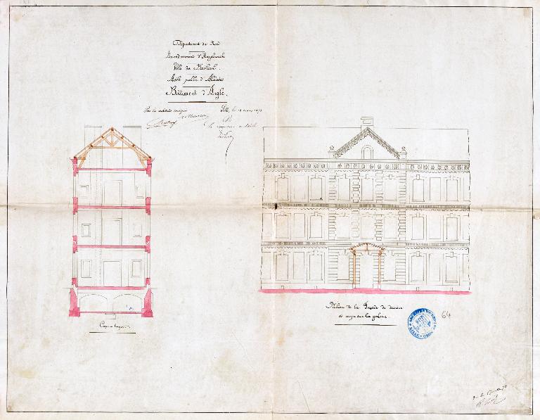 Ancien asile d'aliénés, puis hôpital psychiatrique, puis centre hospitalier spécialisé (CHS), dit établissement public de santé mentale des Flandres