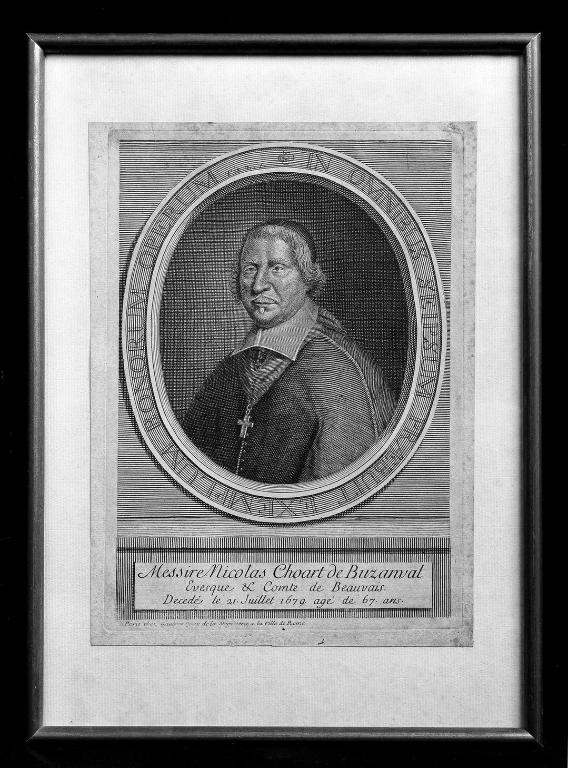 Estampe : Portrait de Nicolas Choart de Buzanval