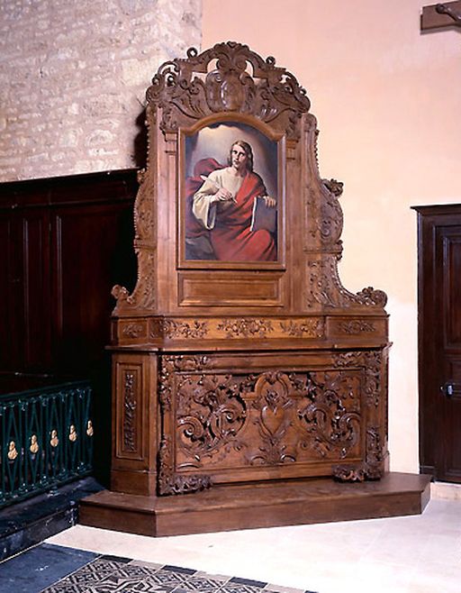 Ensemble de deux autels secondaires (autels, retables architecturés-retables cadres)