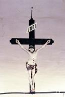 Croix de sacristie : Christ en croix