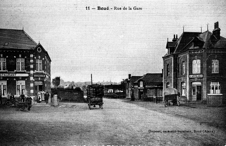 La rue de la gare, avant 1914 (coll. part.).