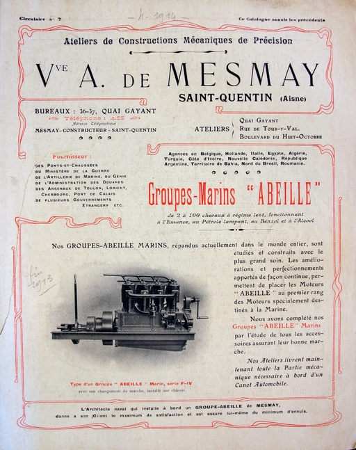 Ancienne usine de construction mécanique de Mesmay, puis robinetterie et fonderie Maumaire Dubua et Cie