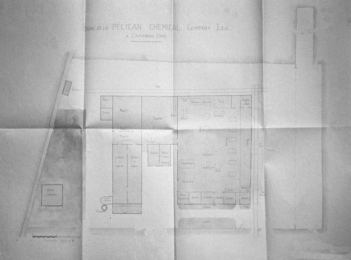 Ancienne usine de produits chimiques Auguste Choisy, puis de la S.A. des produits chimiques de Chevrières, devenue usine de chaudronnerie Krieg et Zevy Industries