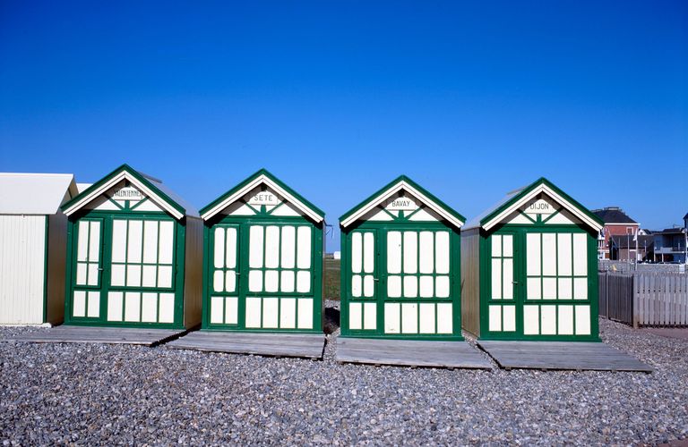 Cabines de bain de la plage de Cayeux-sur-Mer