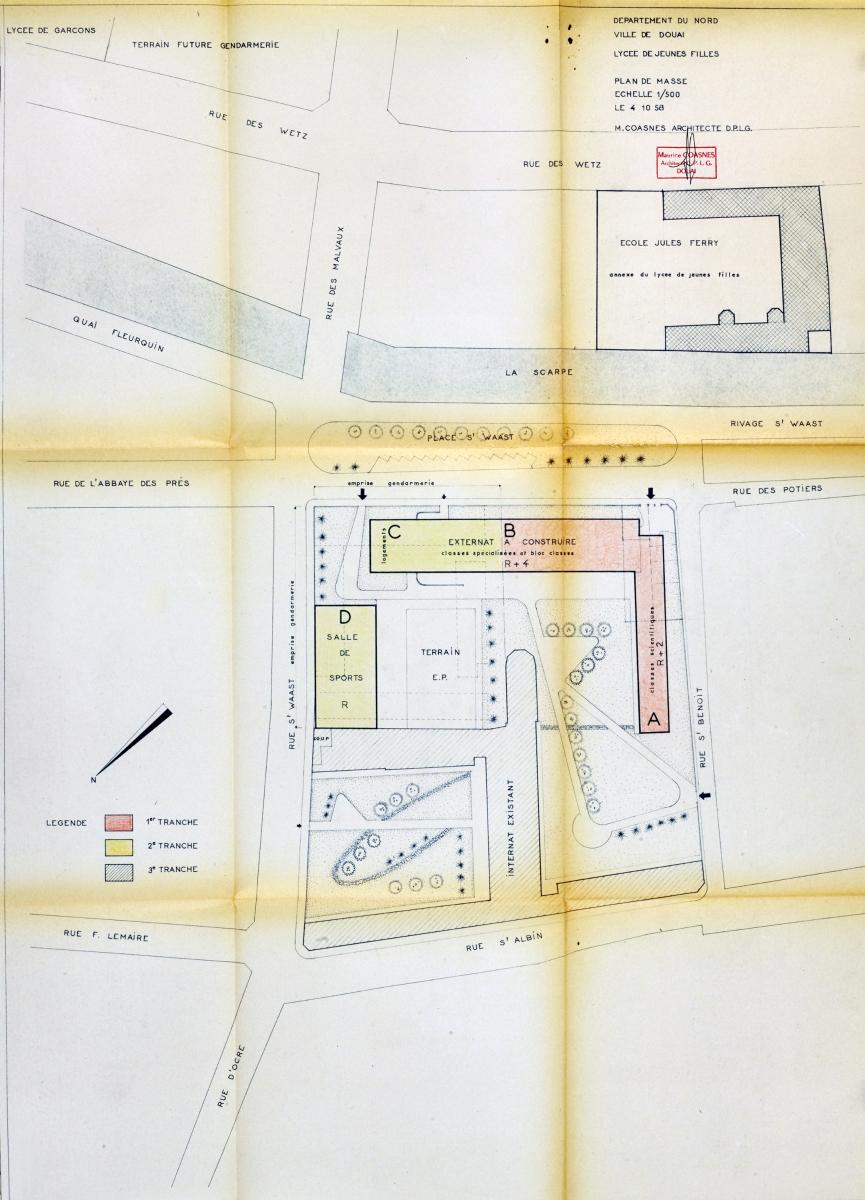 Extensions des années 1960 du lycée Corot