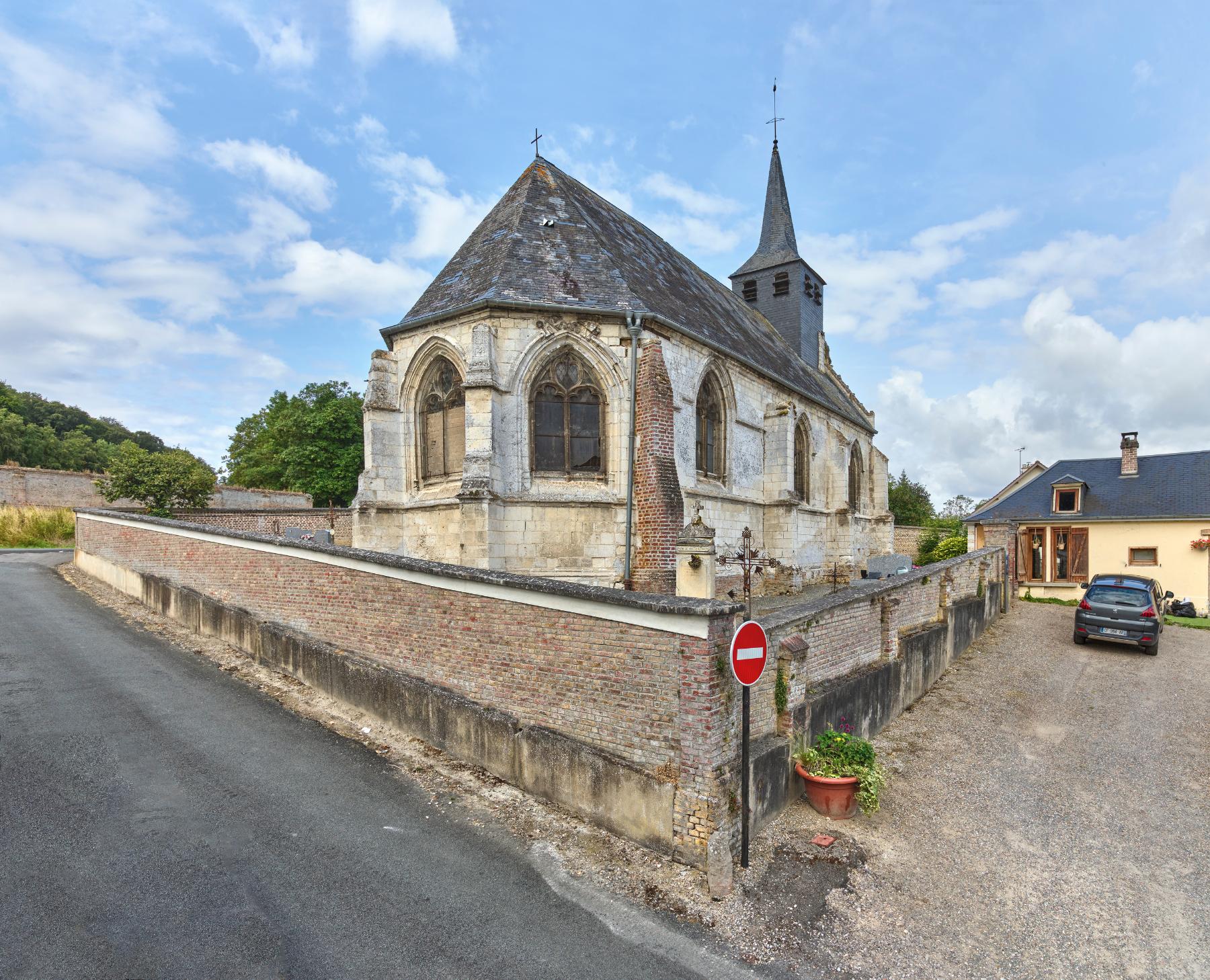 Église Notre-Dame de l'Assomption de Vieulaines et son cimetière