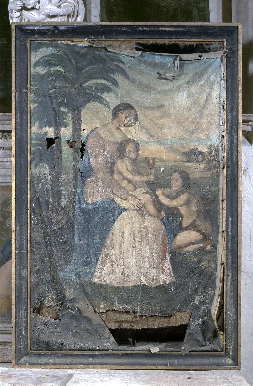 Tableau : Vierge à l'Enfant avec le petit saint Jean-Baptiste