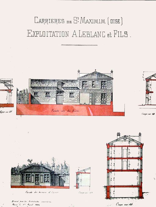 Ancienne cité ouvrière à Saint-Maximin, dite Économat des carriers