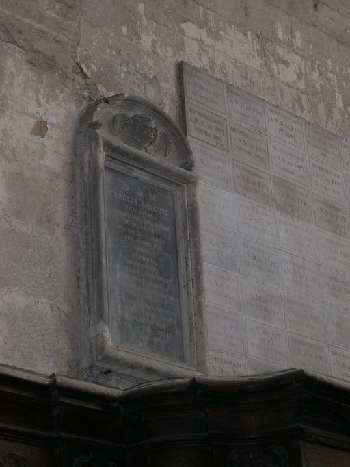 Tombeau (panneau funéraire) du chanoine Charles Bacouël