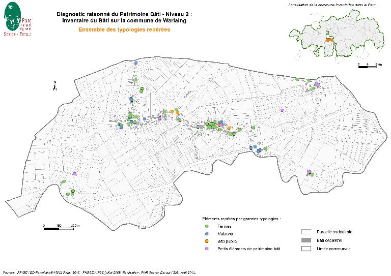 Le territoire communal de Warlaing