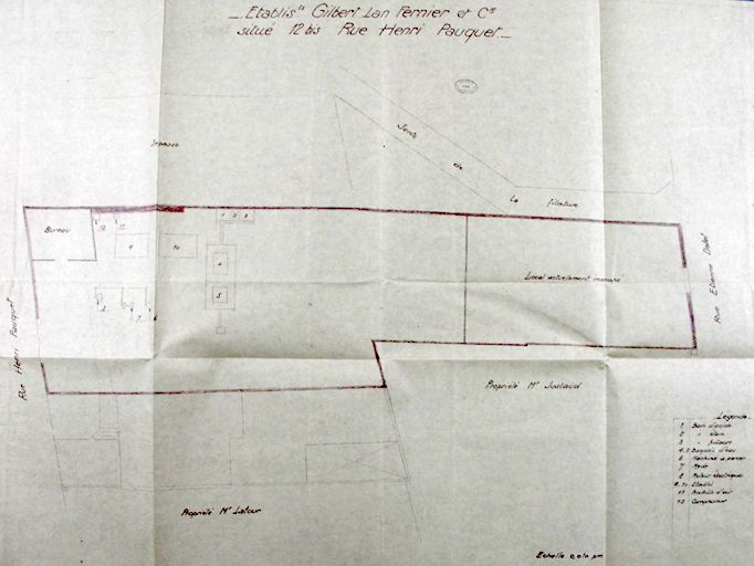 Ancienne usine de menuiserie G. Marcq, puis Villain et Crinier puis usine de traitement de surface des métaux Gilbert, Lan, Fernier et Compagnie, puis Creil radiateurs, actuellement restaurant