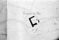 Plan masse du moulin, 1863 (AD Oise ; 7 Sp 260).
