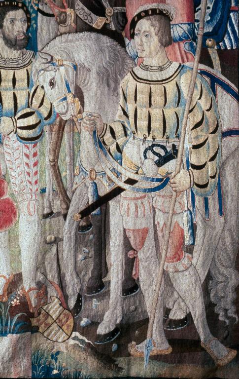 Pièce murale : Le Roi Rémus donnant sa fille en mariage à Francus