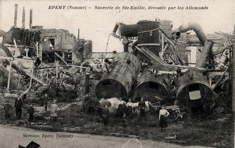 Sucrerie de betteraves Vion et Cie, puis de la Société Vermandoise de Sucreries (Sucrerie de Sainte-Emilie)