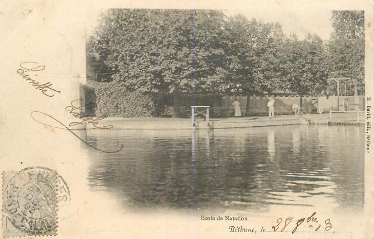L'ancienne école de natation de Béthune (détruite)