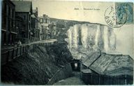 La rampe d'accès à la mer derrière le casino, carte postale, 1er quart 20e siècle (coll. part.).
