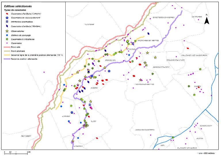 Les ouvrages fortifiés de la première guerre mondiale : le Champ de bataille des Weppes - dossier de présentation