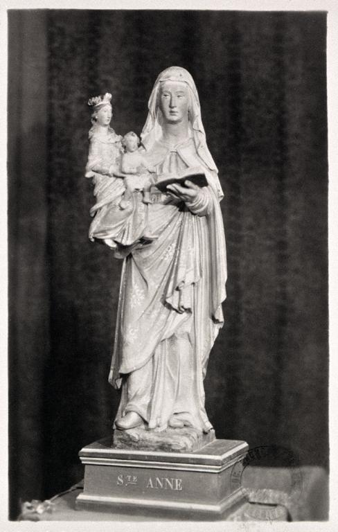 Statue (petite nature) : Sainte Anne trinitaire