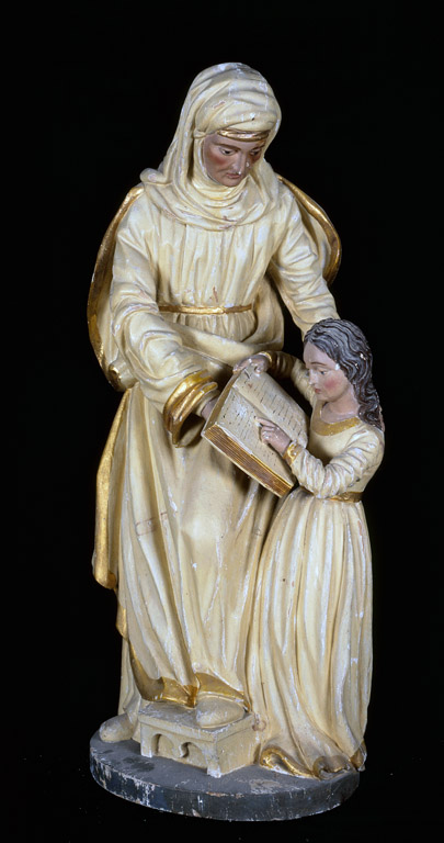 Groupe sculpté : Education de la Vierge (n° 2)