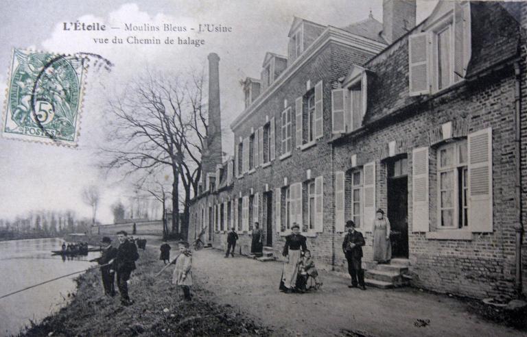 Moulin, puis filature, puis tissage de jute Saint Frères à L'Étoile, dit des Moulins-Bleus