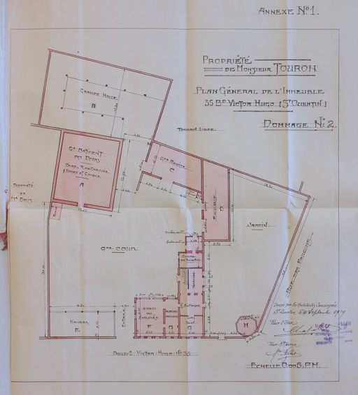 Ancienne poudrerie, puis minoterie et huilerie Hardempont, puis entrepôt commercial