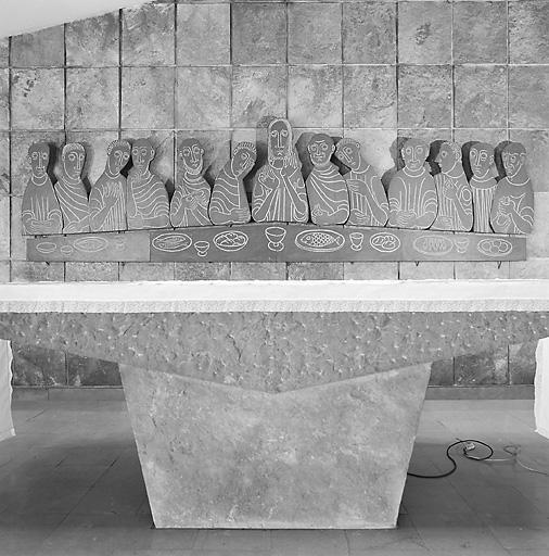 Bas-relief : Cène