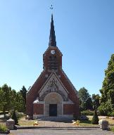 Eglise paroissiale et ancien cimetière (détruit) Saint-Médard d'Omiécourt