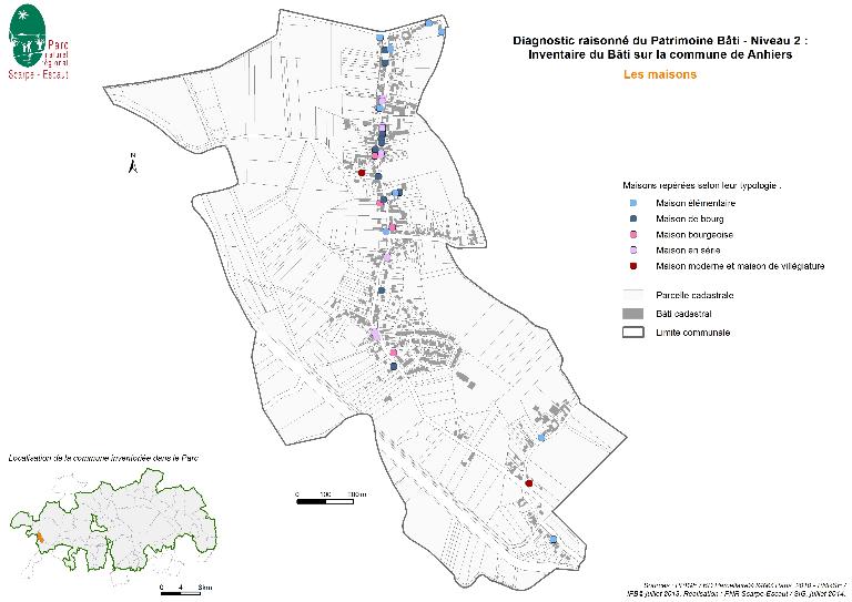 Le territoire communal d'Anhiers