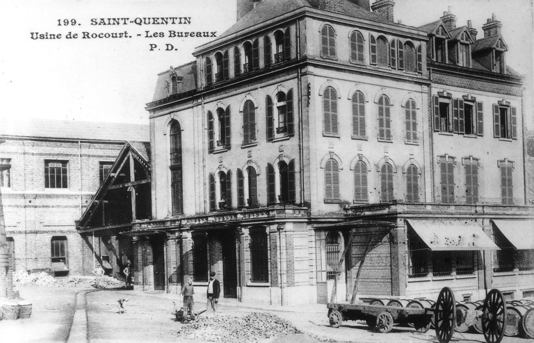 Ancienne usine de Rocourt (distillerie de mélasse et raffinerie Massy-Dècle, puis de l'Union Sucrière de l'Aisne)