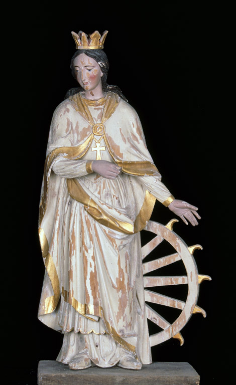 Statue (demi-nature) : sainte Catherine d'Alexandrie (n° 2)