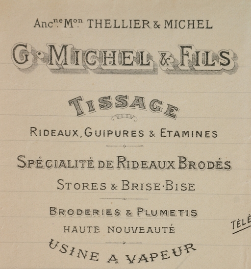 Ancienne broderie mécanique et tissage G. Michel et Fils, puis Société Textile de Saint-Quentin, bonneterie Mention-Lefèvre