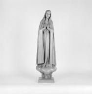 Statue (petite nature) : Vierge dite Notre-Dame de Fatima.